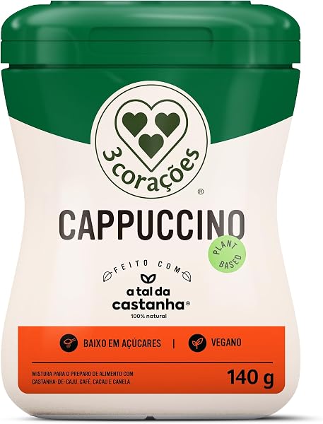 3 Corações Bebida Vegetal Cappuccino A Tal da Castanha Pote 140g