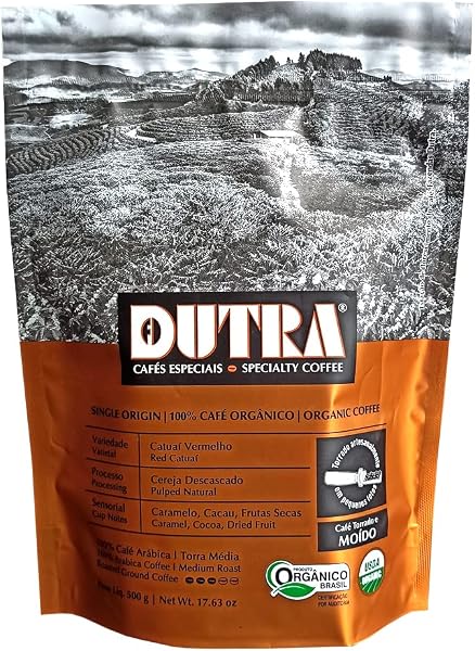 Cafe Dutra, Organico Especial, Torrado e Moido, 500g