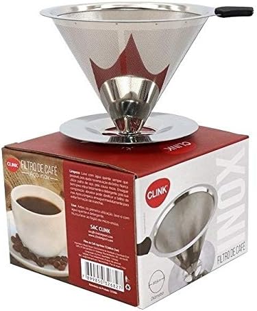 Coador Filtro Café Permanente Aço Inox Sem Uso De Papel 103