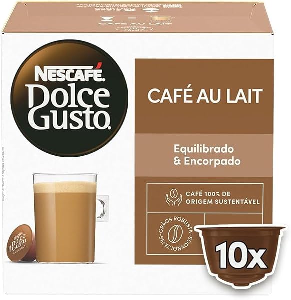 Dolce Gusto Nescafe Cafe Au Lait 10 Capsulas