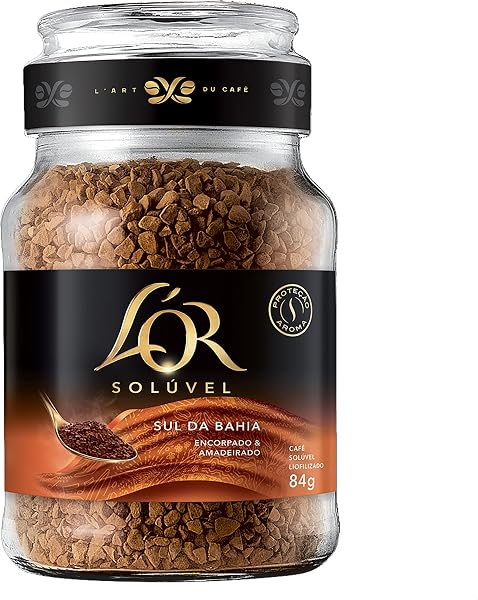 L'OR Cafe Soluvel Origens Sul da Bahia Vidro 84g