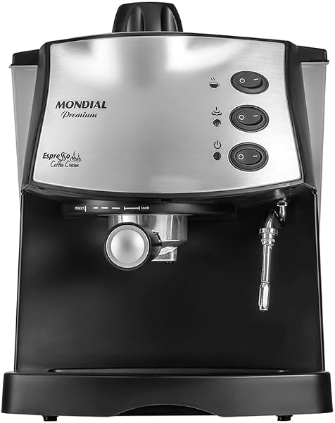 MONDIAL Maquina de Cafe Expresso Coffee Cream C-08 Preto/Inox 800W 110V
