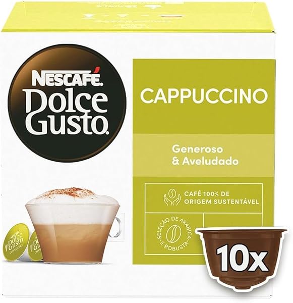 NESCAFE DOLCE GUSTO Cafe em Capsula Cappuccino 10 Capsulas
