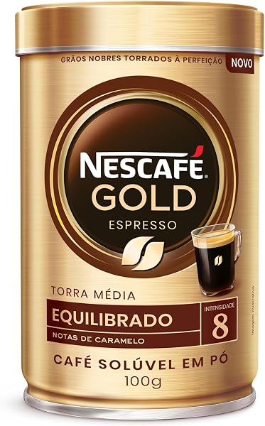 Nescafe Gold Espresso Equilibrado 8 Cafe Soluvel em Po 100g